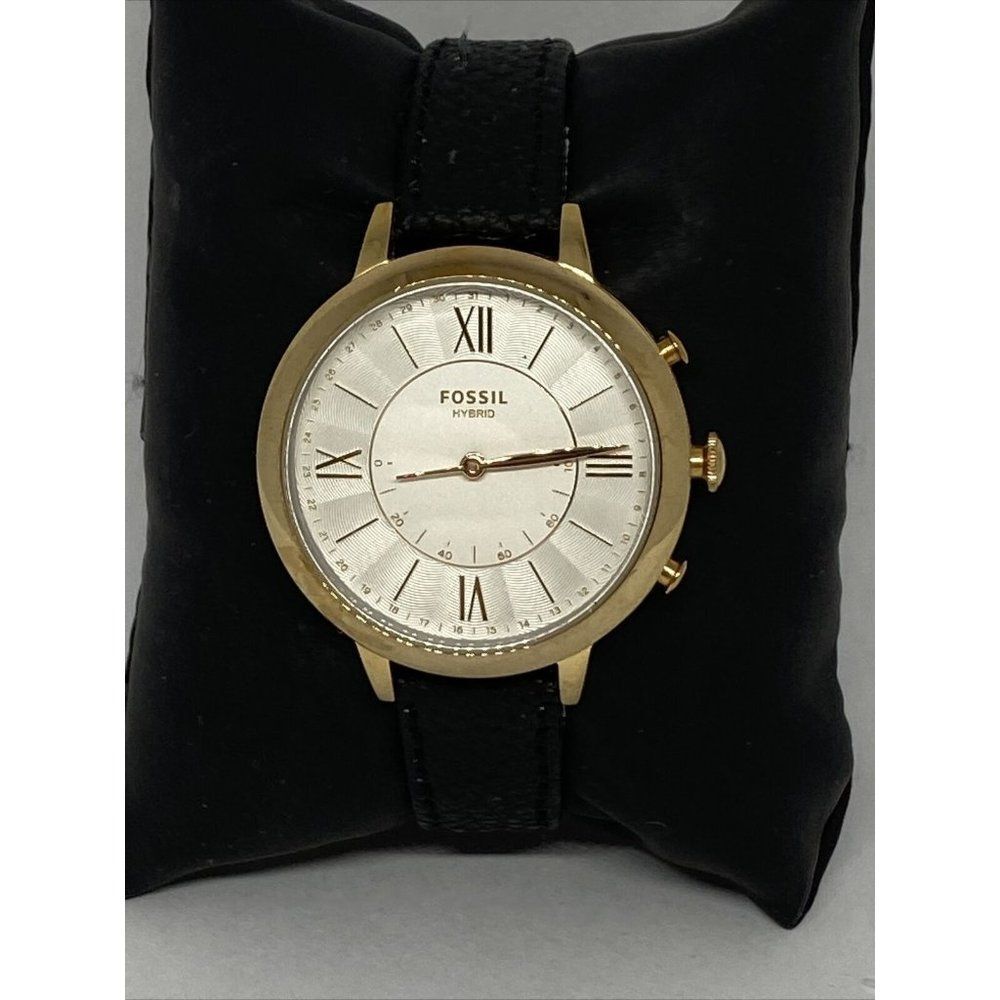 Fossil FTW5013 Women's Black Leather White Analog